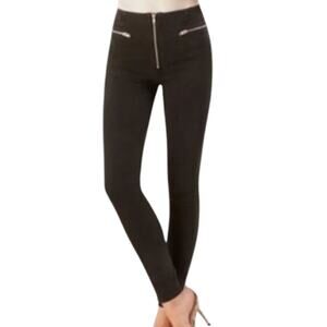 Reformation Niki Jean Black Argentine Wash Exposed Zip High Rise Denim